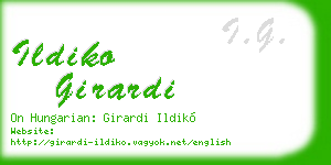 ildiko girardi business card